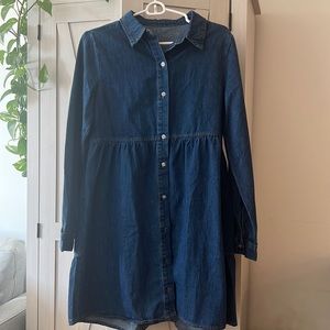 Flowy denim dress